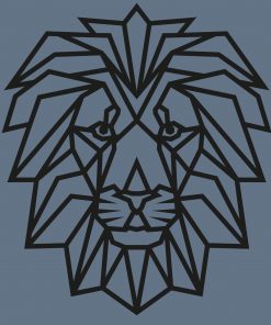 geometrisch vorm Hout Leeuw