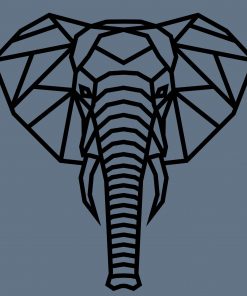 geometrisch vorm Hout Olifant