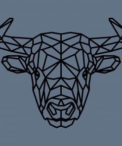 geometrisch vorm Hout Stier