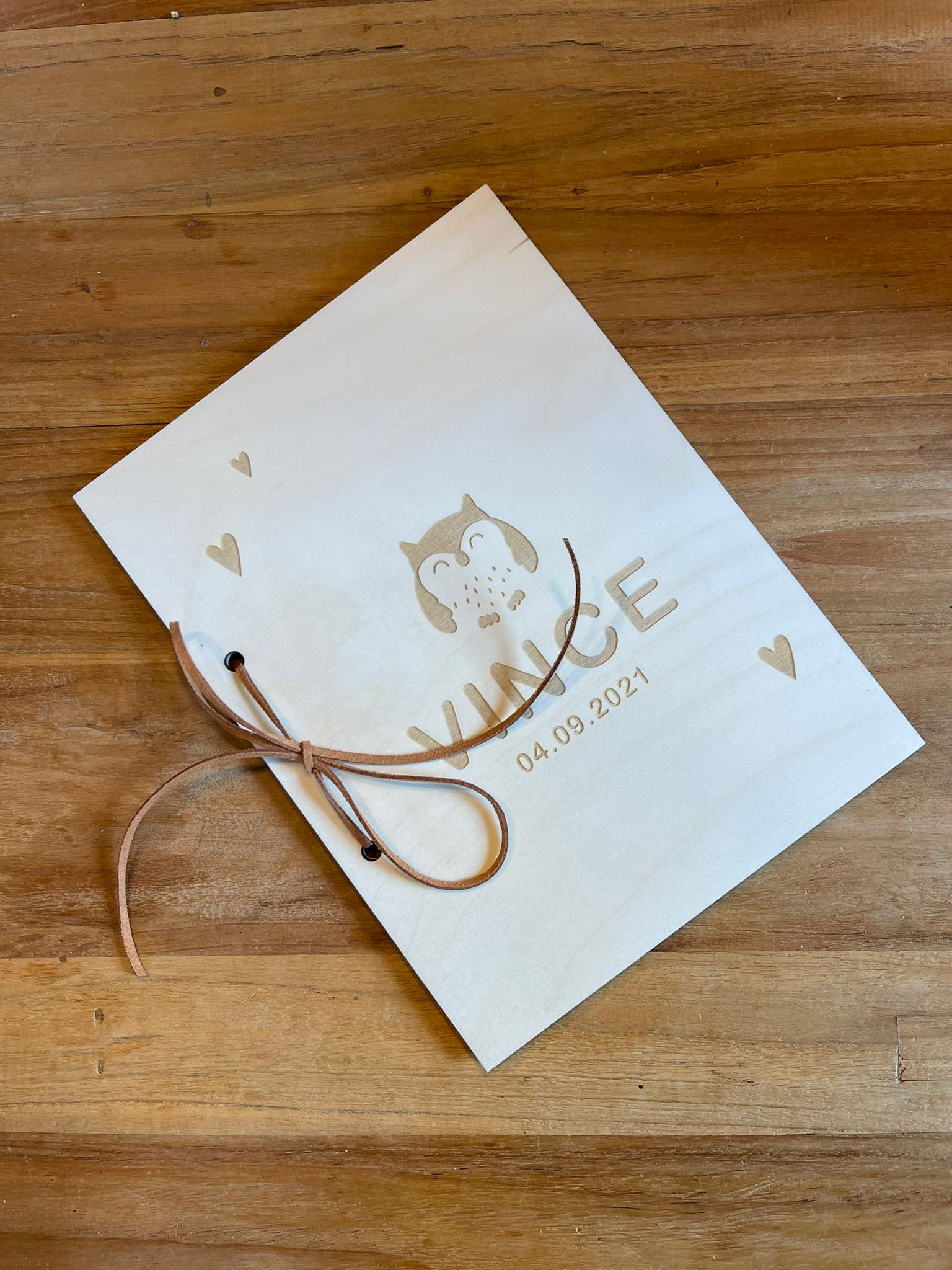 Houten kaft New born