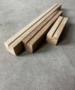 Eiken blok standaards (enkele groef)