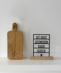 Tapasplank Rechthoek XS  "Datums"