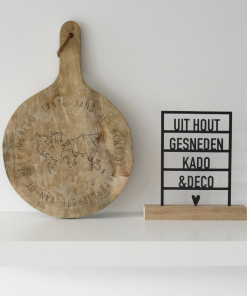 Tapasplank Rond 30cm Wereld