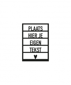 Element Raam eigen tekst