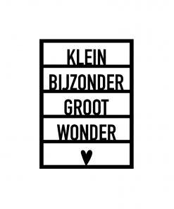 Ansichtkaart hout |Klein bijzonder groot..