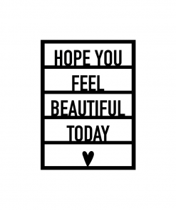 Ansichtkaart hout |Hoop you feel..