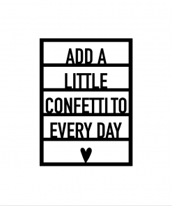 Ansichtkaart hout | Add a little confetti..