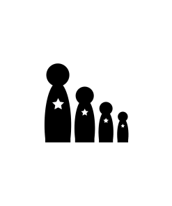 Element Poppetje Vrouw Ster