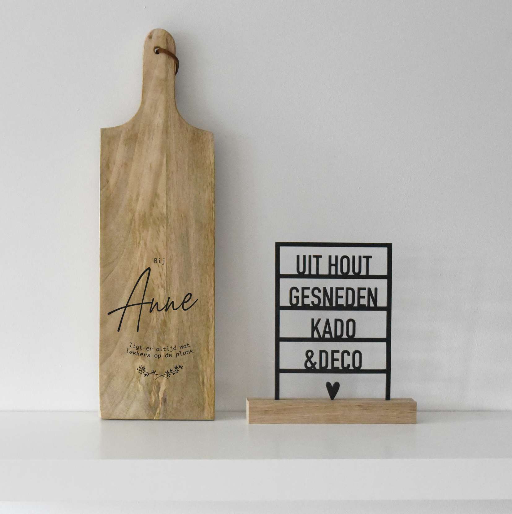 Tapasplank rechthoekig S "Lekkers op de plank"