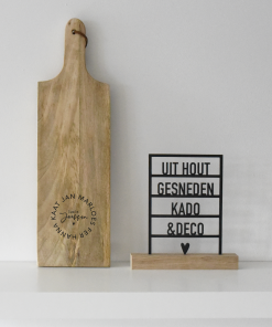 Tapasplank rechthoekig S  "Familie"