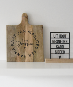 Tapasplank Vierkant  M  "Familie"