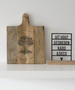 Tapasplank Vierkant  M  "Stamboom"