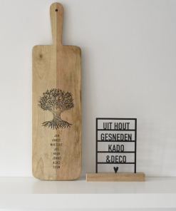 Tapasplank rechthoekig M  "Stamboom"