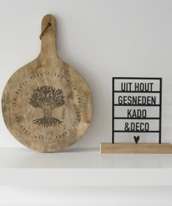 Tapasplank Rond 30cm "Stamboom"