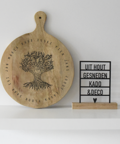 Tapasplank Rond 40cm "Stamboom"