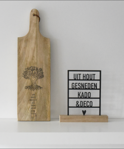 Tapasplank rechthoekig S  "Stamboom"