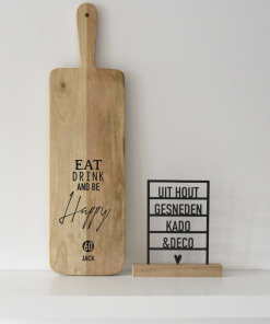 Tapasplank rechthoekig M  "Eat Drink and