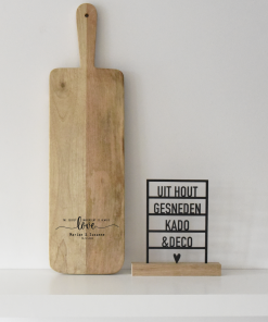 Tapasplank rechthoekig M  "Love Ingredients"