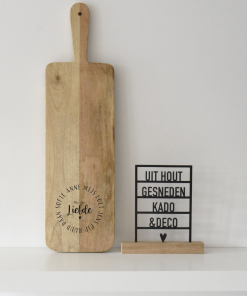 Tapasplank rechthoekig M "Niks dan Liefde"