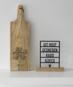 Tapasplank rechthoekig S  "Plattegrond"