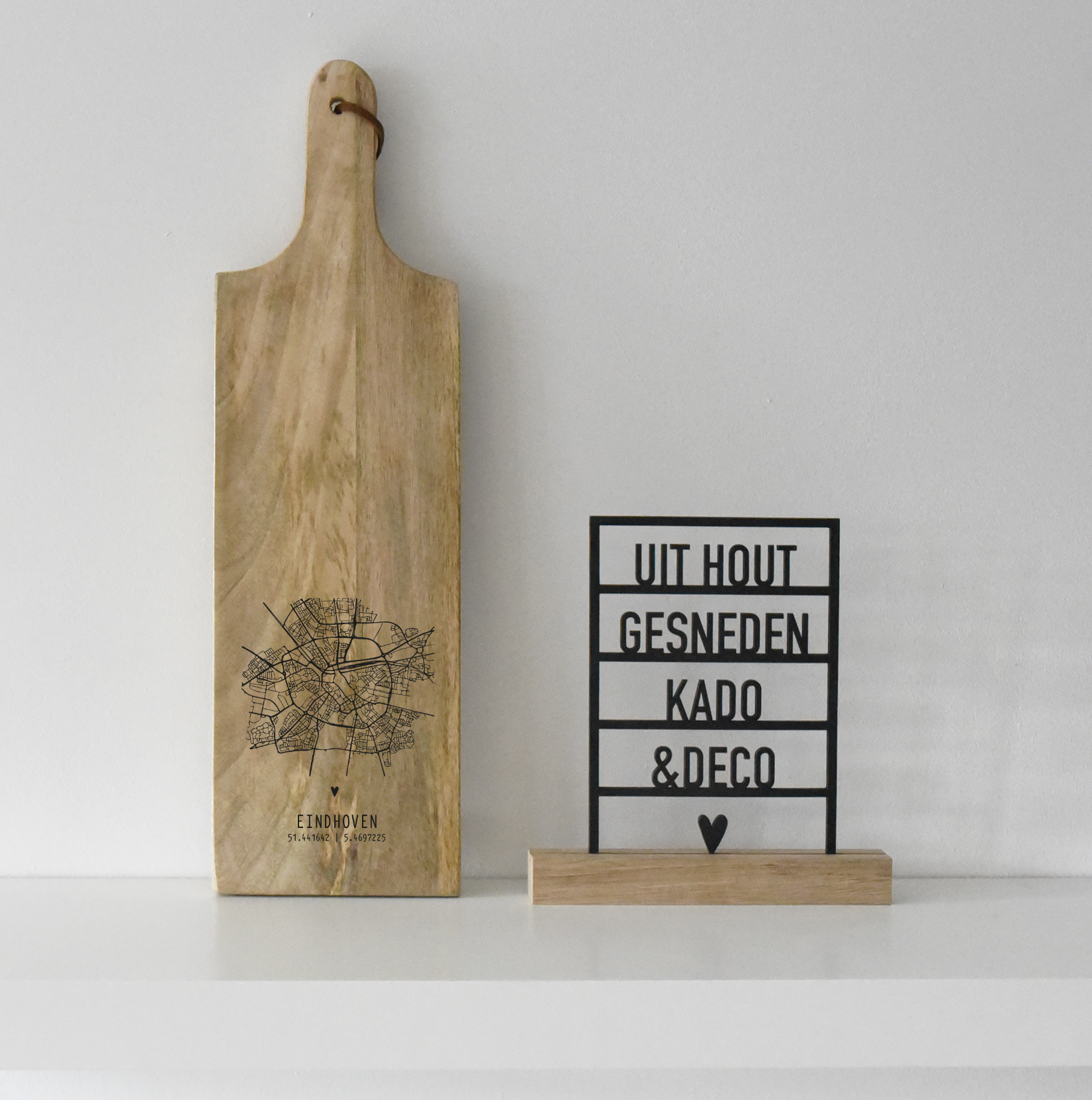 Tapasplank rechthoekig S "Plattegrond"