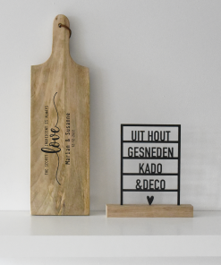 Tapasplank rechthoekig S  "Love ingredients"