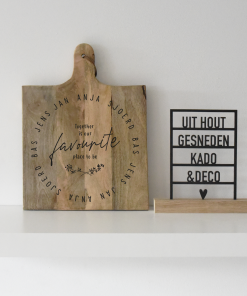 Tapasplank Vierkant  M  "Together is our.."