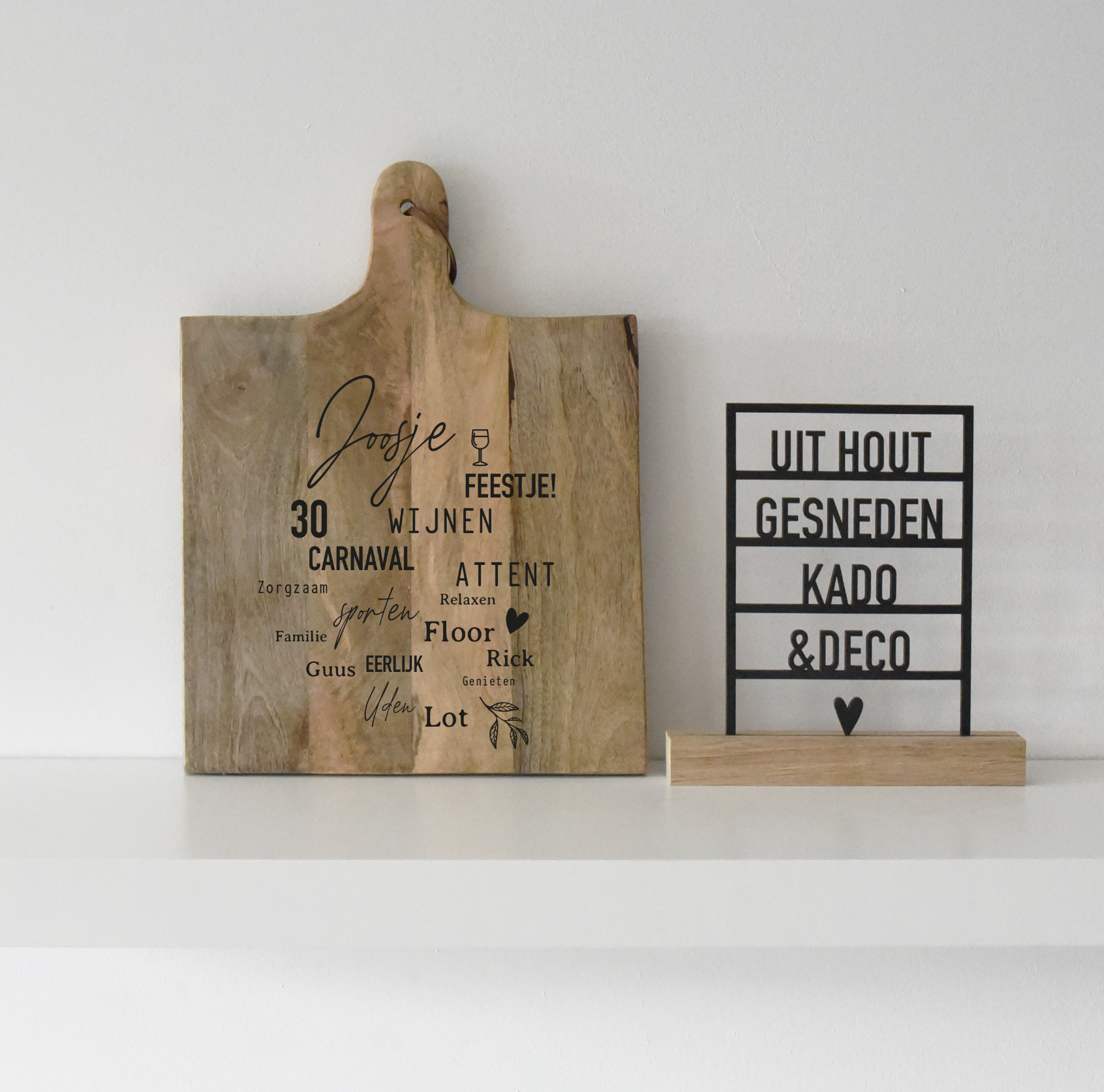 Tapasplank Vierkant M "Mix"