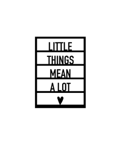 Ansichtkaart hout | Little things mean a lot