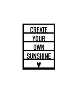 Ansichtkaart hout | Create your own sunshine