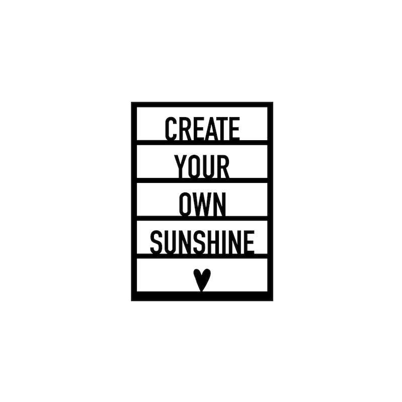 Ansichtkaart hout | Create your own sunshine