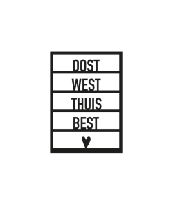 Ansichtkaart hout | Oost west thuis best