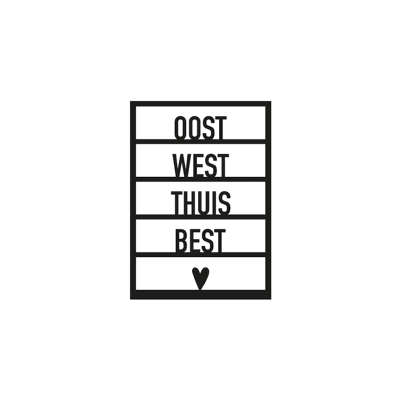 Ansichtkaart hout | Oost west thuis best