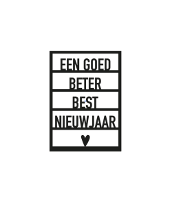 Ansichtkaart Een goed beter best nieuwjaar