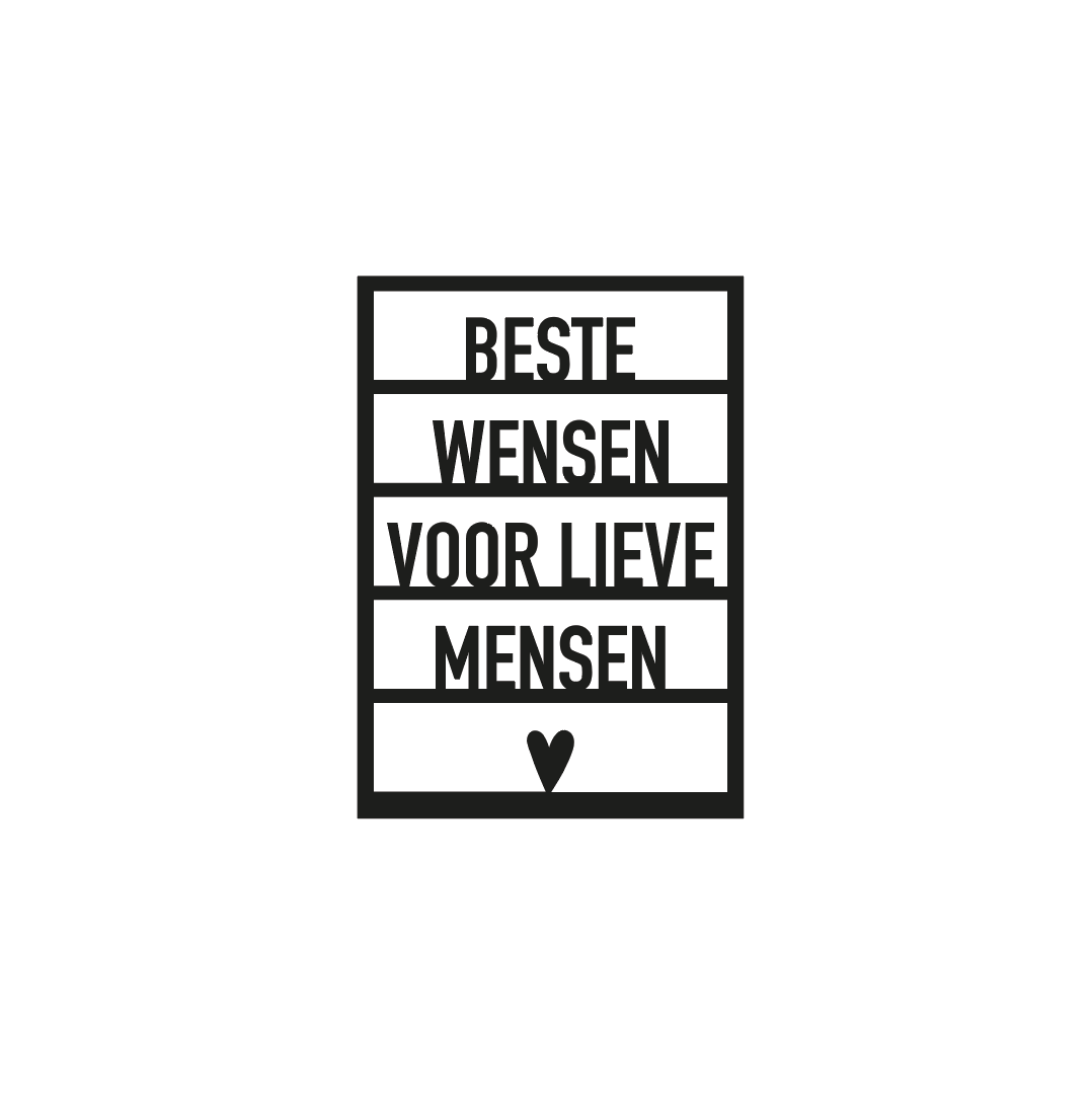Ansichtkaart Beste wensen voor lieve mensen