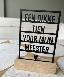 Dikke 10 voor mijn juf/meester (Kant-en-klaar)