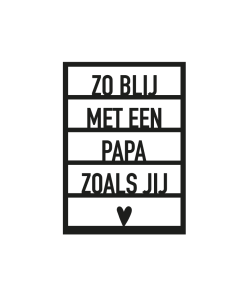 Element raam "Zo blij met een papa zoals jij"