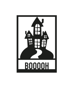 Ansichtkaart Halloween Booh