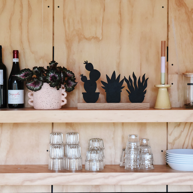 Houten plant 1 - Afbeelding 4