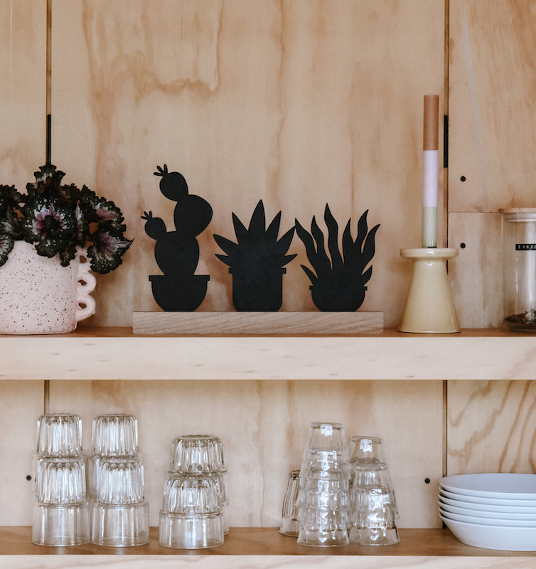 Houten plant 1 - Afbeelding 3