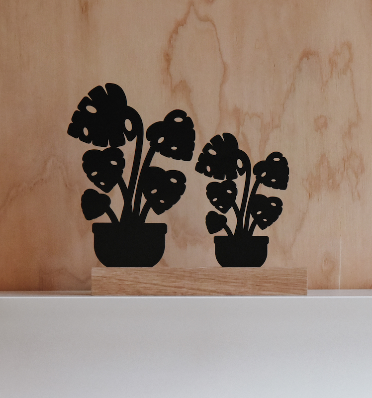 Houten plant 4 - Afbeelding 2