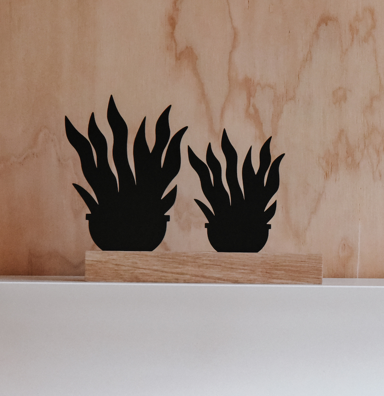 Houten plant 6 - Afbeelding 2