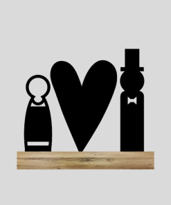 Huwelijkskado groot hart (Kant-en-klaar)