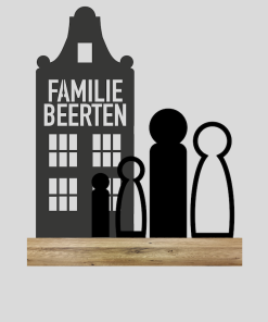 Familie huis + Poppetjes(Kant-en-klaar)