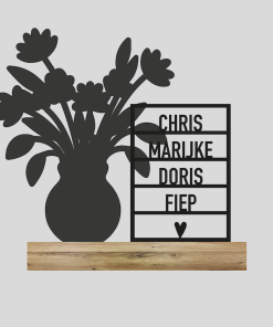 Ansichtkaart + Bloempot 1 (Kant-en-klaar)