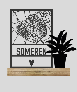 Plattegrond + Bloempot 2 (Kant-en-klaar)