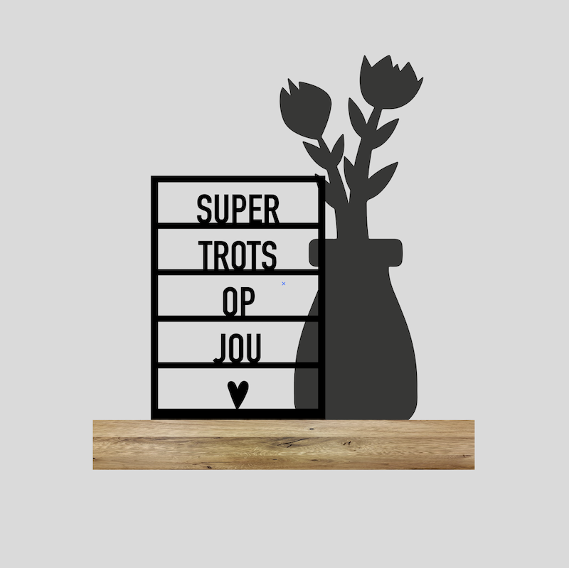 Super trots + Bloem 3 (Kant-en-klaar)