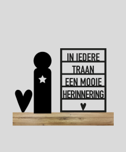 Afscheid "in iedere traan een mooie herinnering" (Kant-en-klaar)