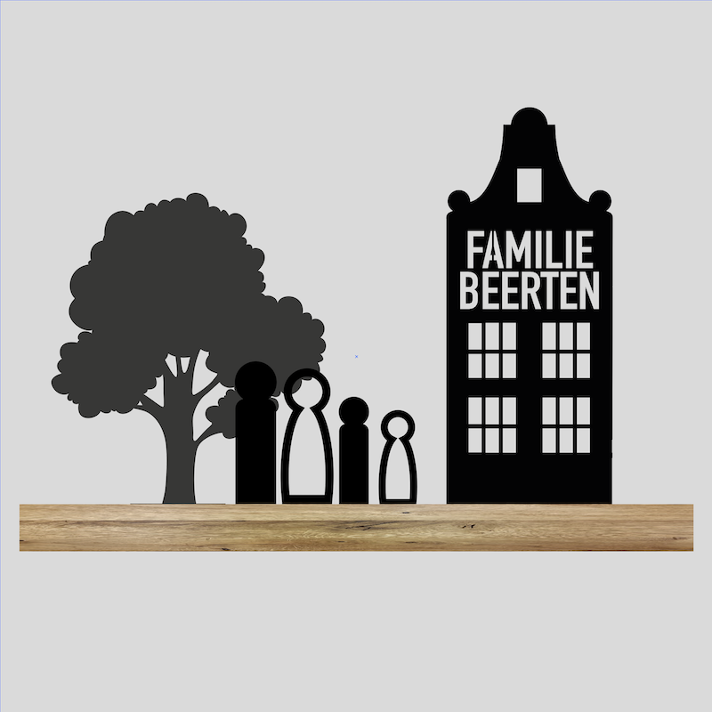 Familiehuis + Boom (Kant-en-klaar)