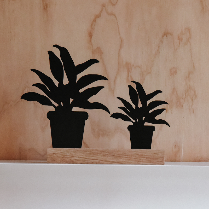 Houten plant 3 - Afbeelding 2